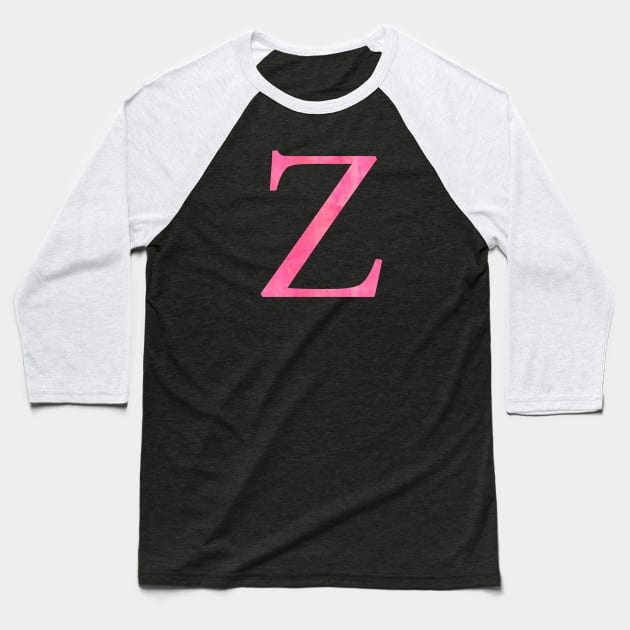 Pink Z Baseball T-Shirt by lolosenese